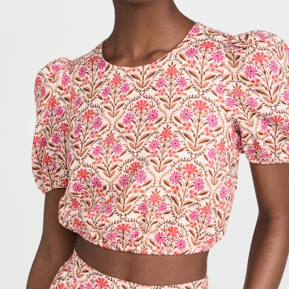 CAMI NYC Flor Crop Top, size S, wallpaper floral, worn once PERFECT CONDITION!